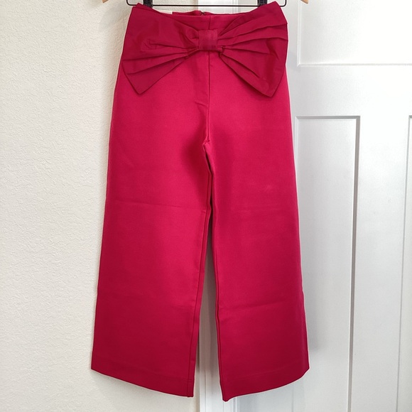 Anthropologie COLETTE Bow-Waist Cropped Wide-Leg Pants Maeve NEW Petite 26 - Picture 4 of 16